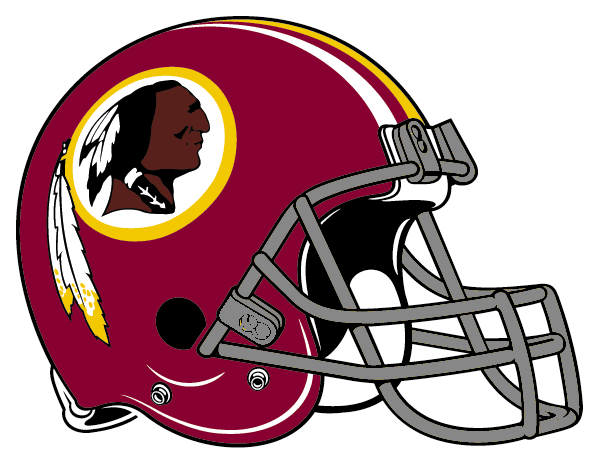 Washington Redskins 1972-1977 Helmet iron on transfers for fabric
